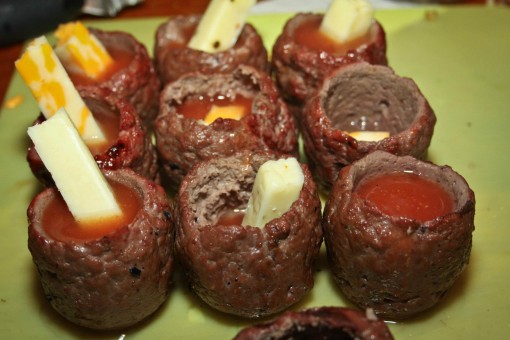 Meatball shot glasses